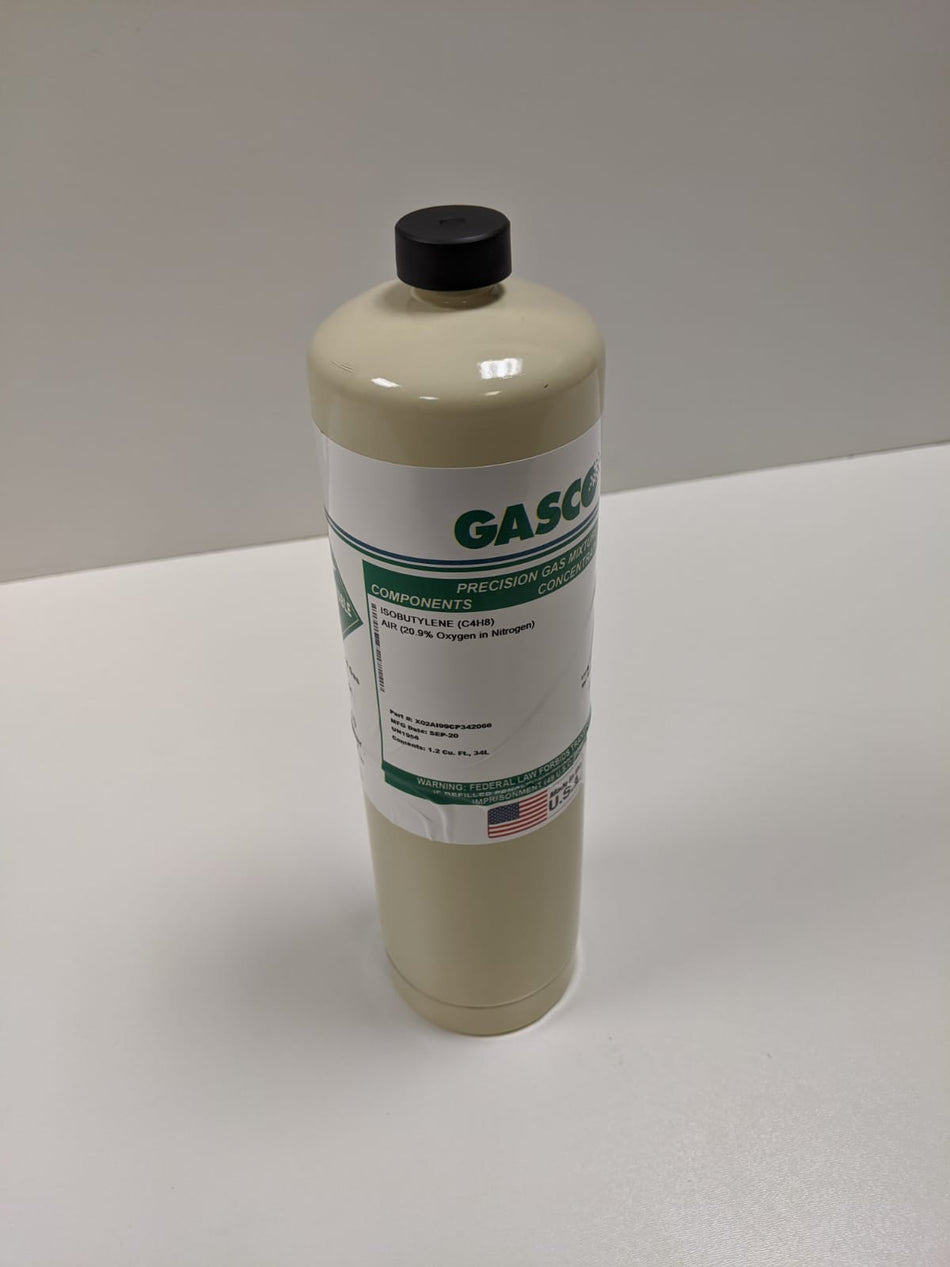 GAS-ISOB 34L UN1956 COMPRESSED GAS, N.O.S (AIR, ISOBUTYLENE) 2.2