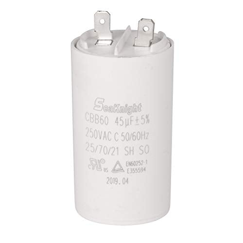 BlueCatELE 45 MFD uF CBB60 Washer Run Capacitor Motor Run Capacitor Compatible for GE WH12X10462