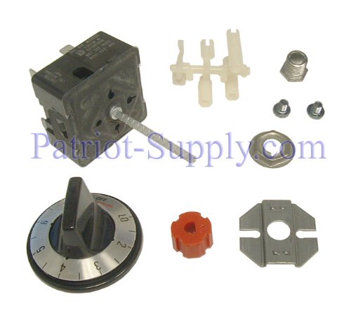 Robertshaw 5500-213 Infinite Switch, 240V, Black Dial