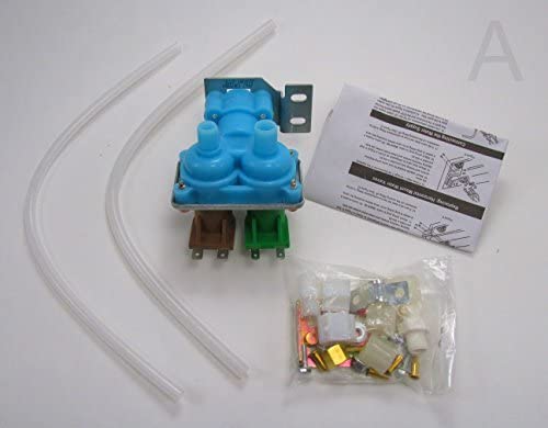 2182106 - Quality Replacement Dual Water Valve Kit for Refrigerators with Water Dispenser and Ice Maker. Fits Whirlpool, Kenmore, Maytag, KitchenAid, Amana, Admiral, Magic Chef, Norge, Roper. (Installation Instructions Inluded in Kit) by Edgewater Parts