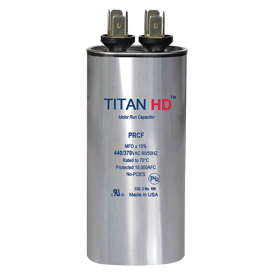Motor Run Capacitor, 20 MFD, 440V, Round