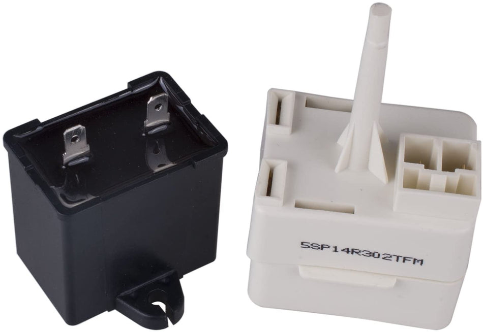 Refrigerator Compressor Start Relay & Capacitor For Whirlpool Maytag Amana Admiral W10613606