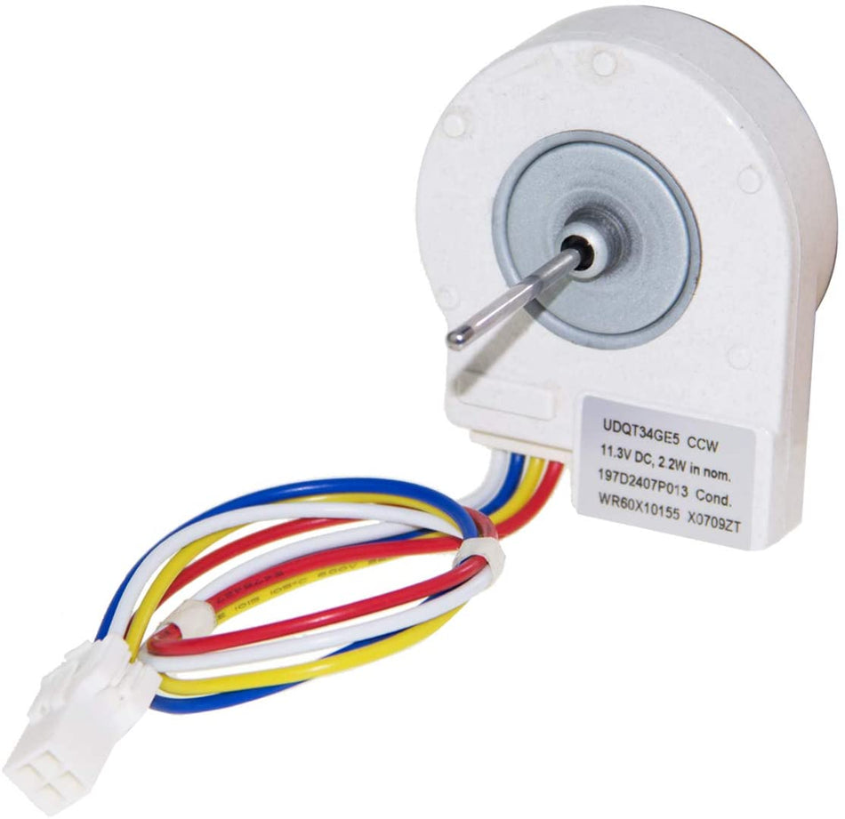 Condenser Fan Motor WR60X10209 for GE Refrigerator WR60X10209 WR60X10155 WR60X10042 (12 Volt)