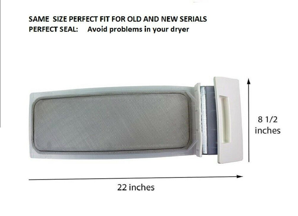 2-3 days delivery- Dryer Lint Screen Filter 22 inches- White 8557857, 8559787, 8565972