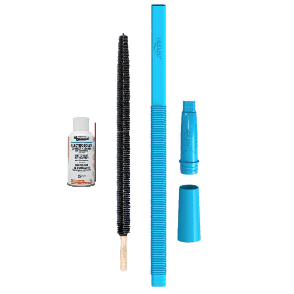 GlobPro CKD1186  Dryer Lint hose Blue Vacuum Attachment and Flexible Cleaner Kit,  Heavy DUTY