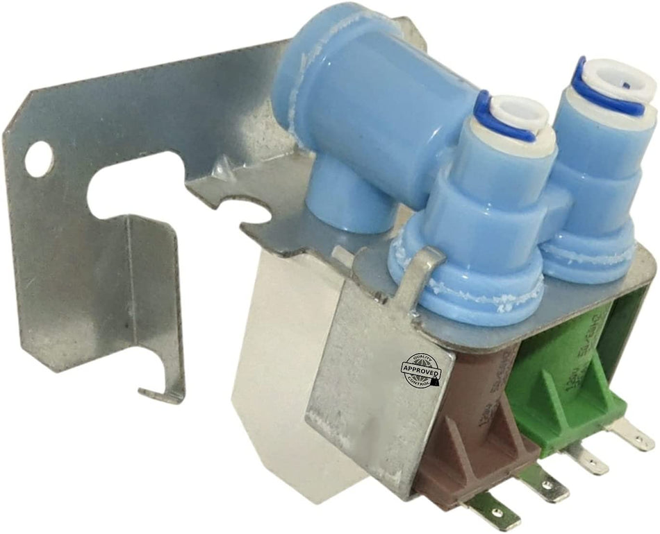 GlobPro WR57X0092 WR57X0098 WR57X0099 WR57X0104 Fridge Water Inlet Valve - ¼" - 5/16" inlet 2 coil Replacement for and compatible with General Electric Kenmore Heavy DUTY