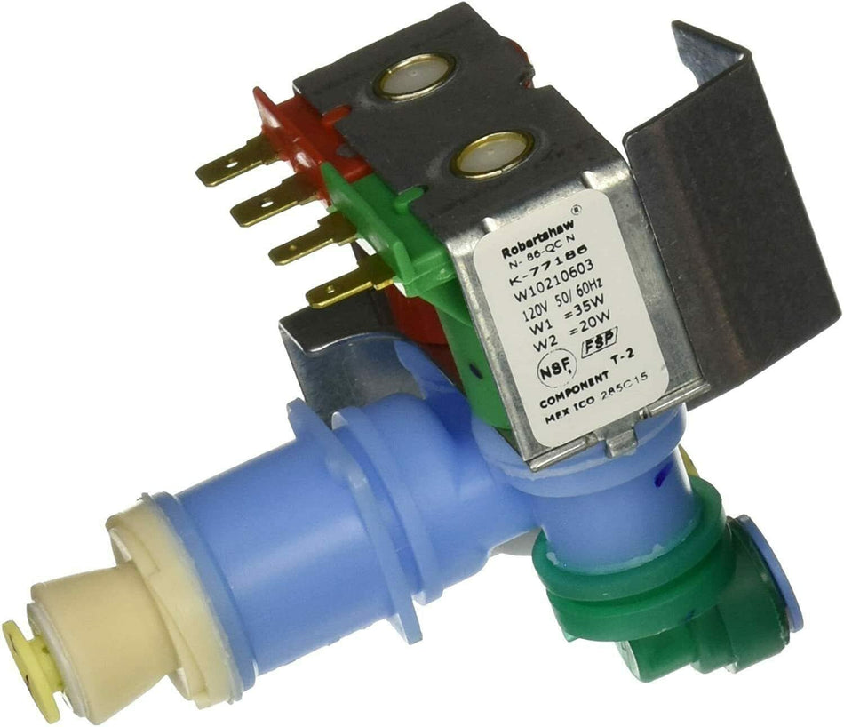 Global Solutions W10247725 Water Inlet Valve Wl for Whirlpool Refrigerator 1515060 2223469 2315533 AH2367038