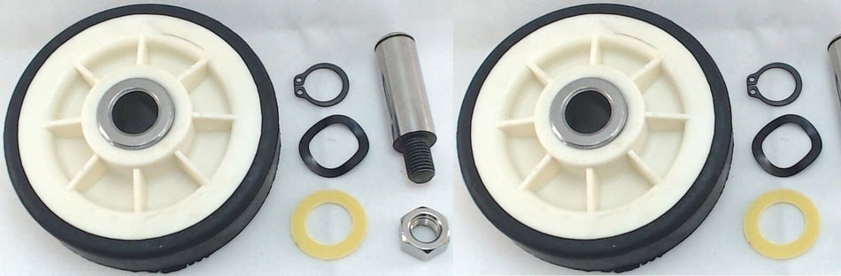 Drum Roller w/shaft 2 Pack Replaces Maytag, 303373, 12001541