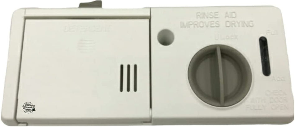 GlobPro WPW10428214 Diswasher Detergent dispenser 9" length Approx. Replacement for and compatible with Whirlpool Heavy DUTY