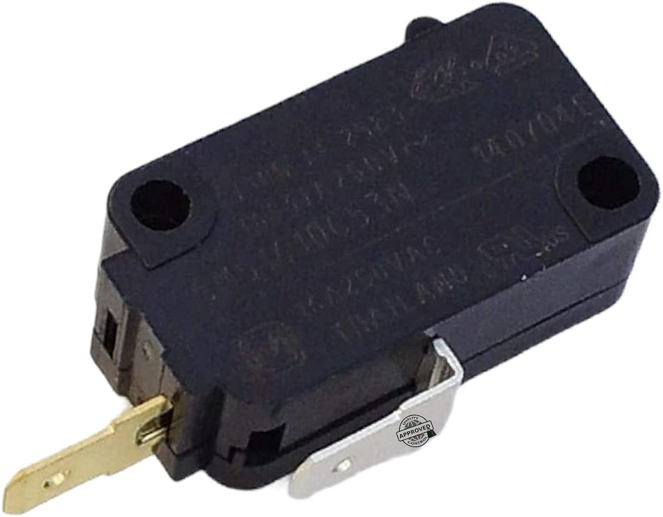 GlobPro PD00023686 EAP237421 AP2024337 PS237421 Microwave Secondary Door Switch 1" ½ Length Approx. Replacement for and Compatible with GE Hotpoint Kenmore Heavy Duty