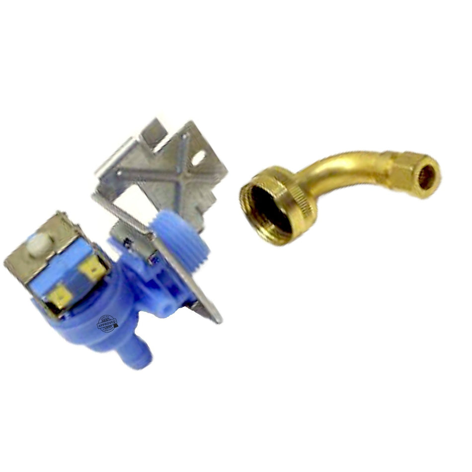 GlobPro WR57X0110 WR57X10015 WR57X10034 WR57X10049 Fridge Water Inlet Valve Only1 Coil ¼"inches hose Replacement for and compatible with GE Kenmore Heavy DUTY
