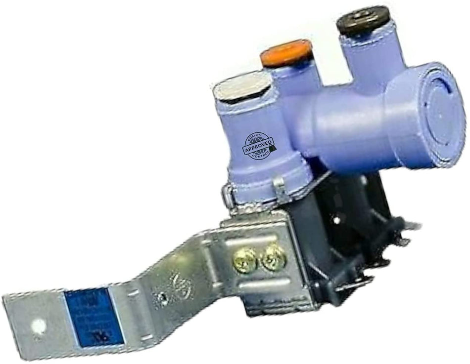 GlobPro MJX41869202 Frigde Water Inlet Valve Assembly 2Coil 5" ¼ length Approx. Replacement for and compatible with Kenmore LG Heavy DUTY